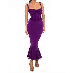NEW LABEL NUE kathrine mermaid dress in purple